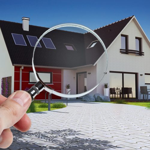 Concept audit et achat immobilier de maison